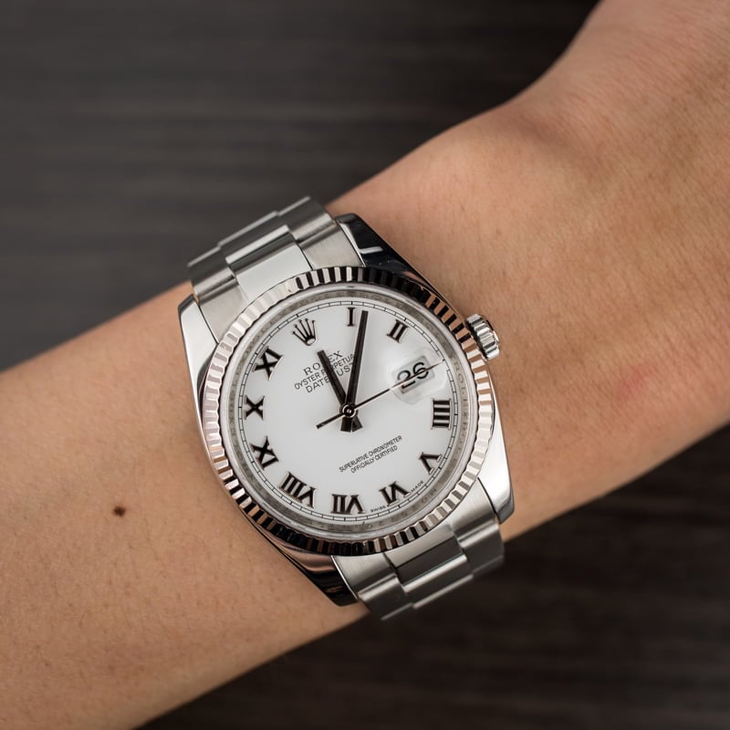 Used Rolex Datejust 116234 White Dial