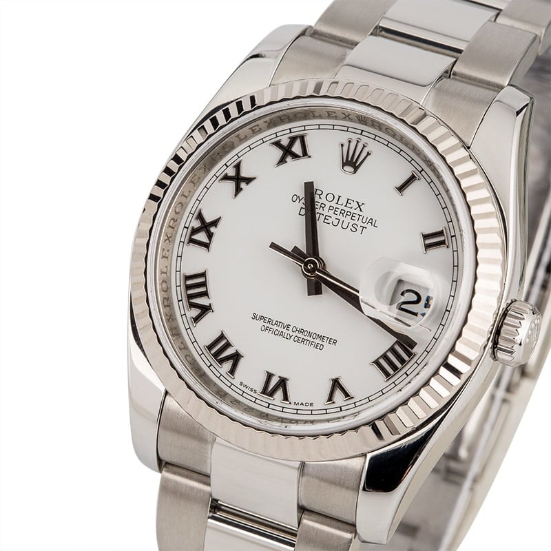 Used Rolex Datejust 116234 White Dial