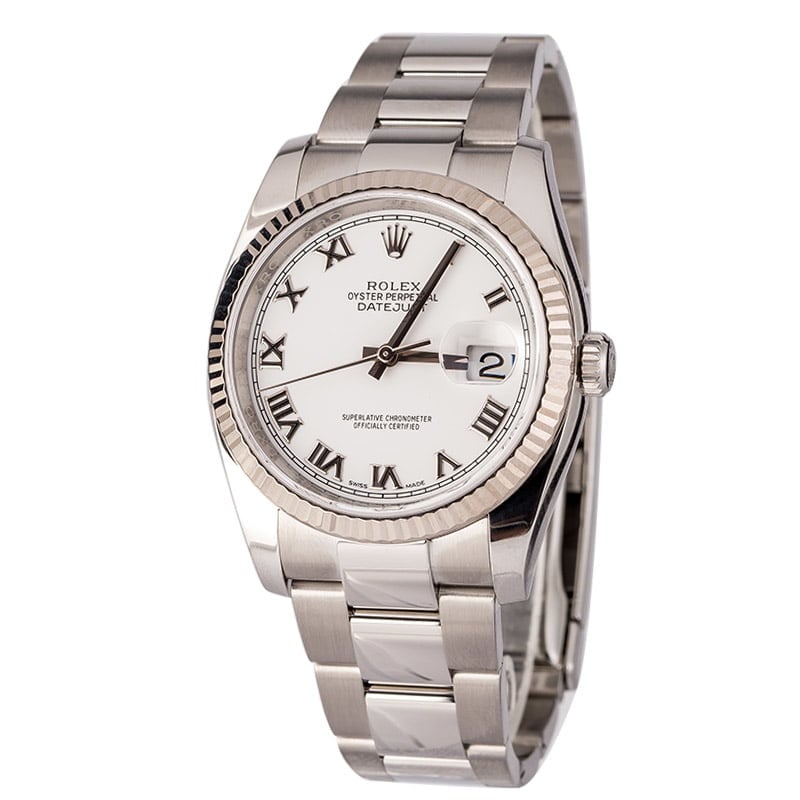 Used Rolex Datejust 116234 Roman Markers