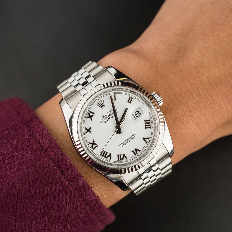 Rolex Datejust 116234 Jubilee w/ White Dial