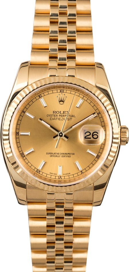 Rolex Datejust 116238 Yellow Gold Jubilee