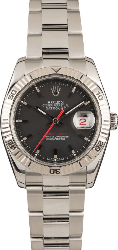 Rolex datejust shop red second hand