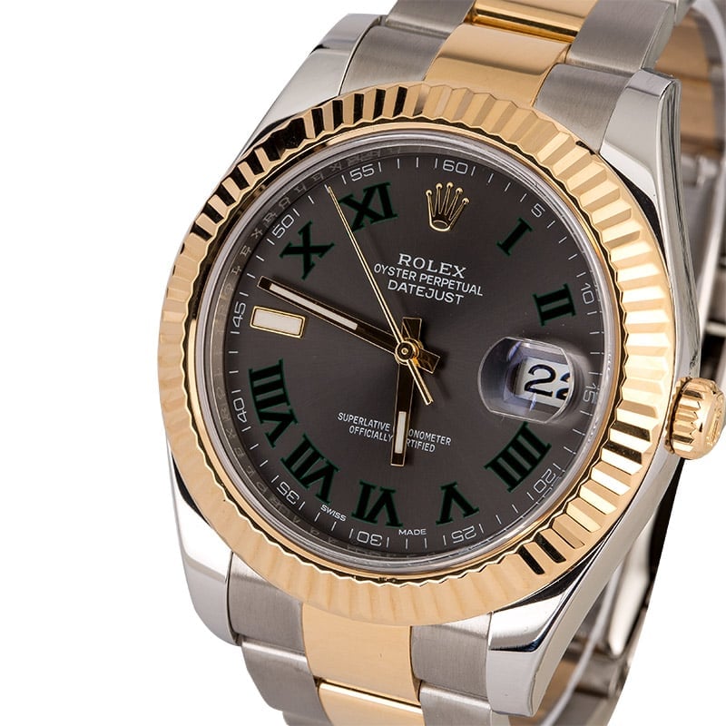 PreOwned Rolex Datejust 116333 Slate Roman Dial