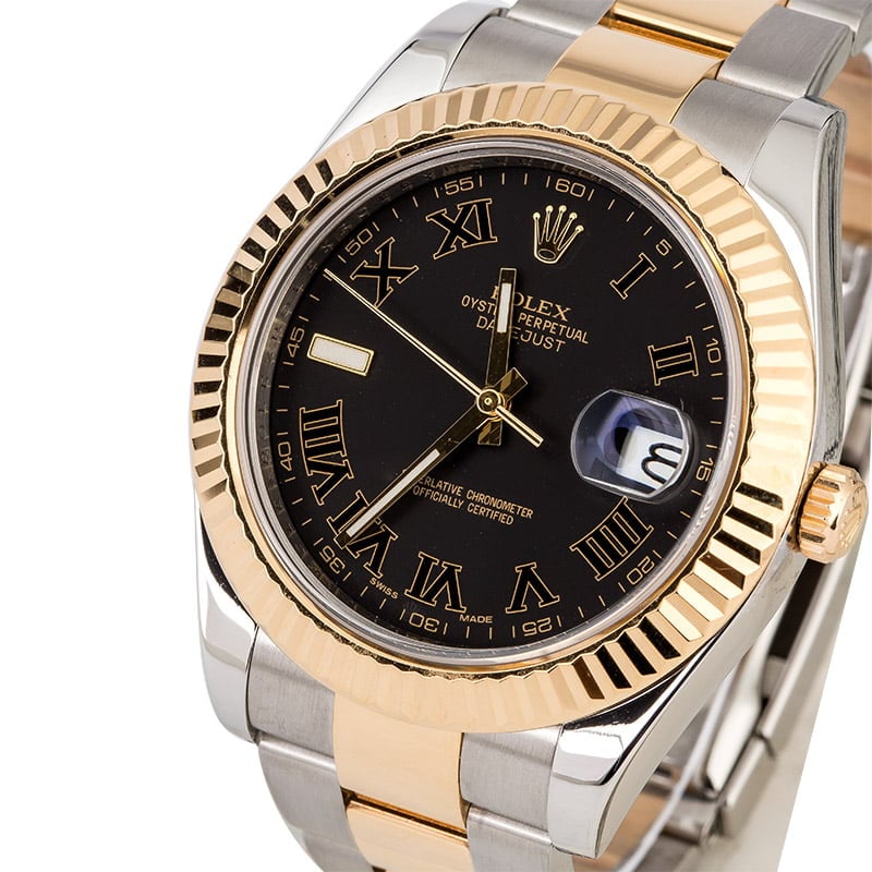 Used Rolex Datejust 116333 Slate Roman Dial