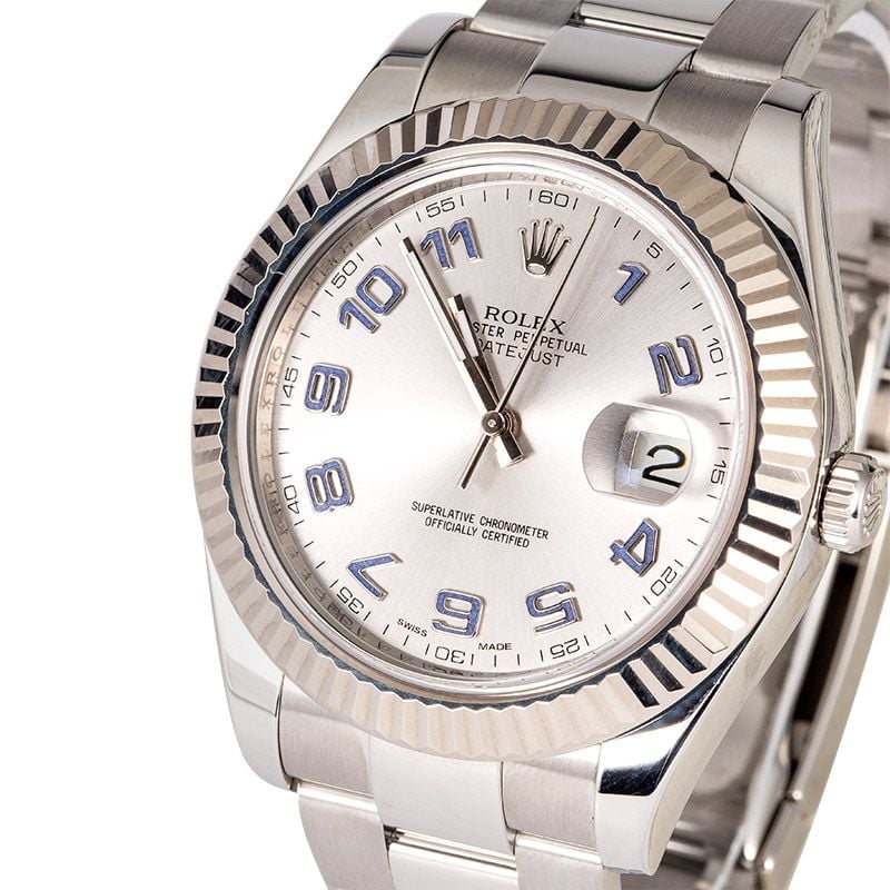 Rolex Datejust 116334 Silver Arabic Dial