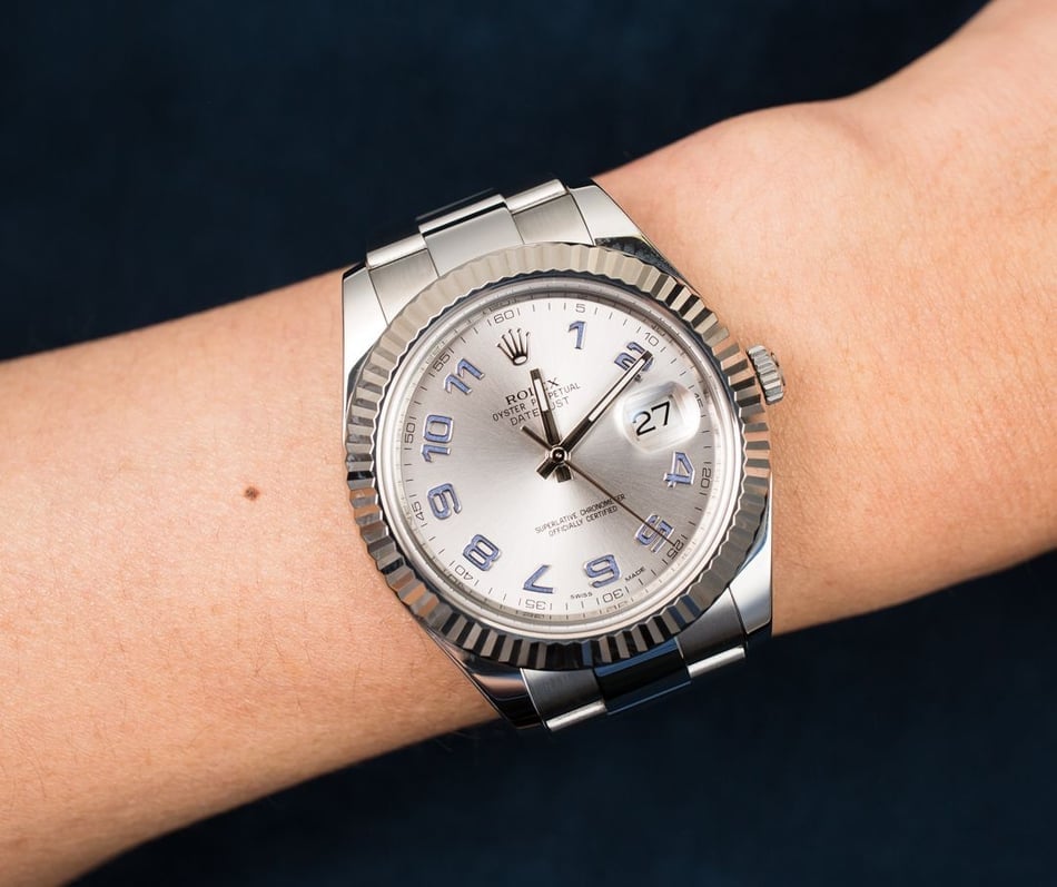 Rolex Datejust 116334 Silver Arabic Dial