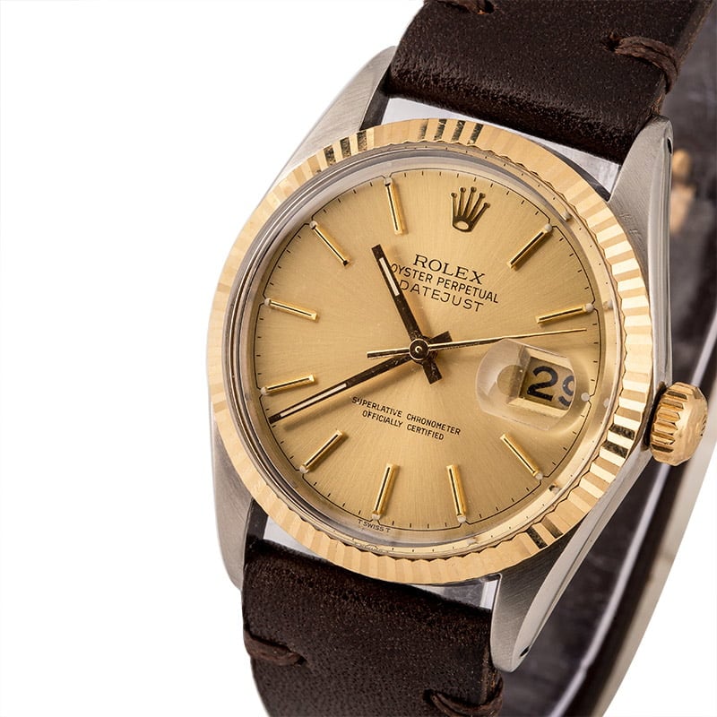 Pre Owned Rolex Datejust 16013 Leather Strap