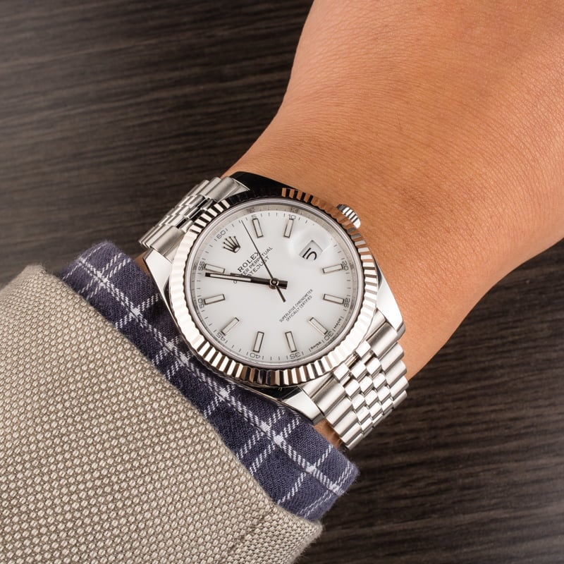 Pre Owned Rolex Datejust II Ref 126334 White Dial