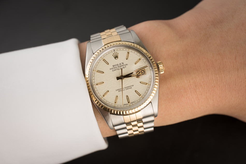 Certified Rolex Datejust 16013 Ivory Jubilee Dial