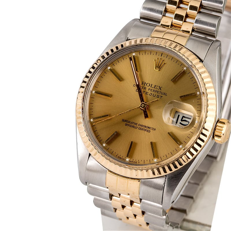 PreOwned Rolex Datejust 16013 Two Tone Jubilee