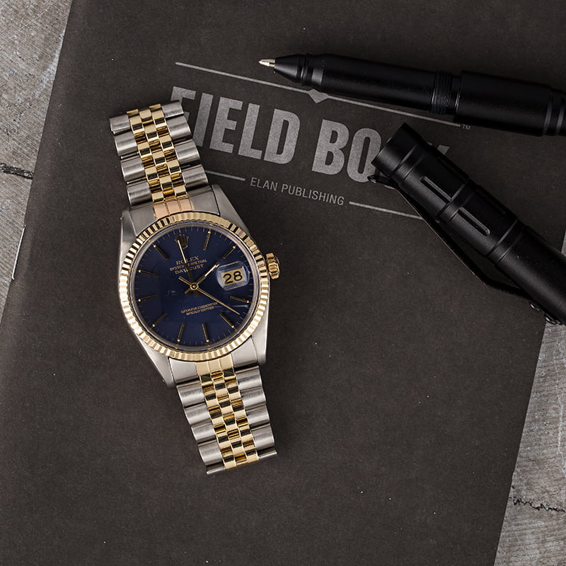 Rolex Datejust 16013 Blue Tritium Dial