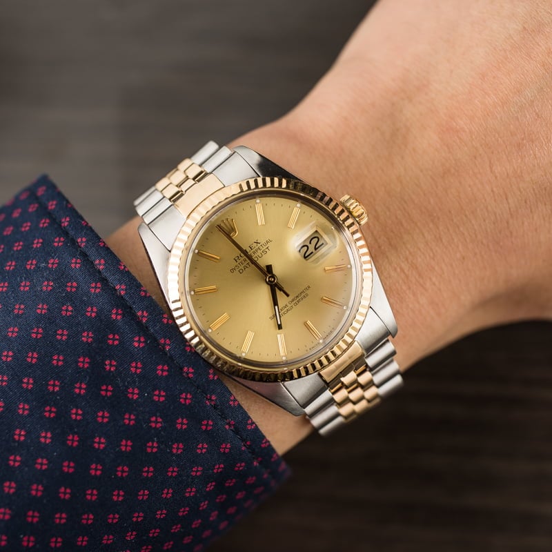 Pre Owned Champagne Dial Rolex Datejust 16013