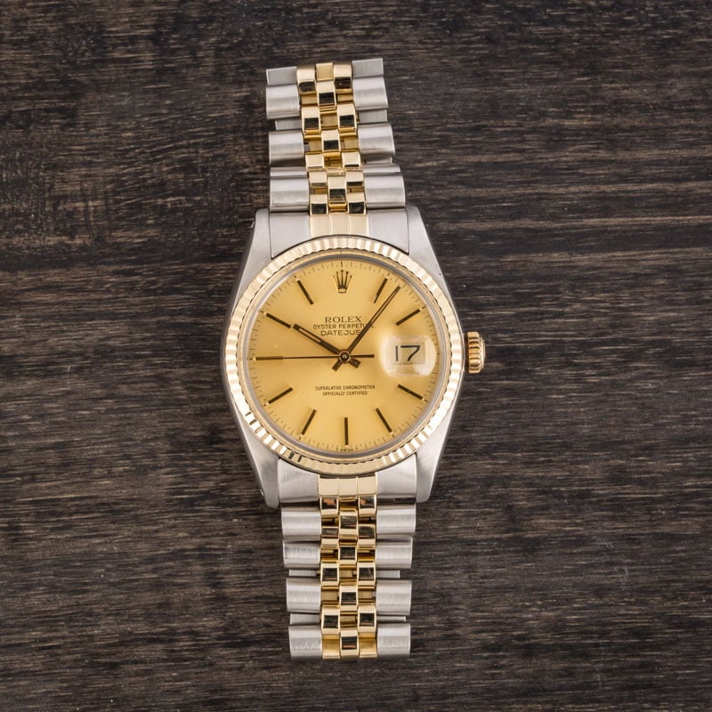 Rolex Datejust 16013 Champagne Dial