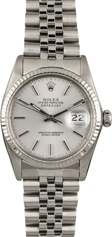 used silver rolex