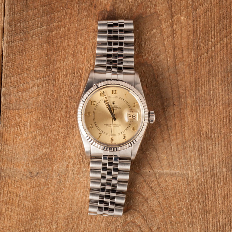 Rolex Datejust 16014 Champagne Dial