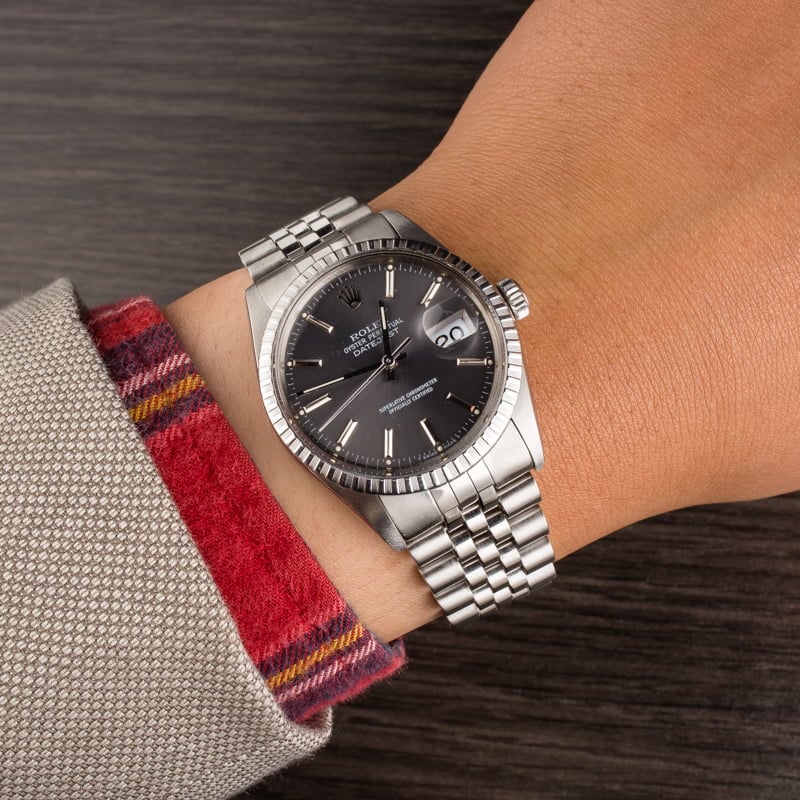 Pre-Owned Rolex Datejust 16030 Slate Index Dial