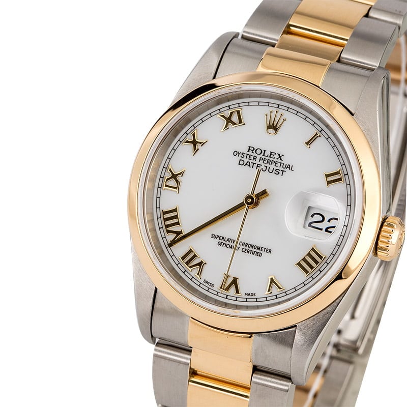 Rolex Datejust 16203 White Dial