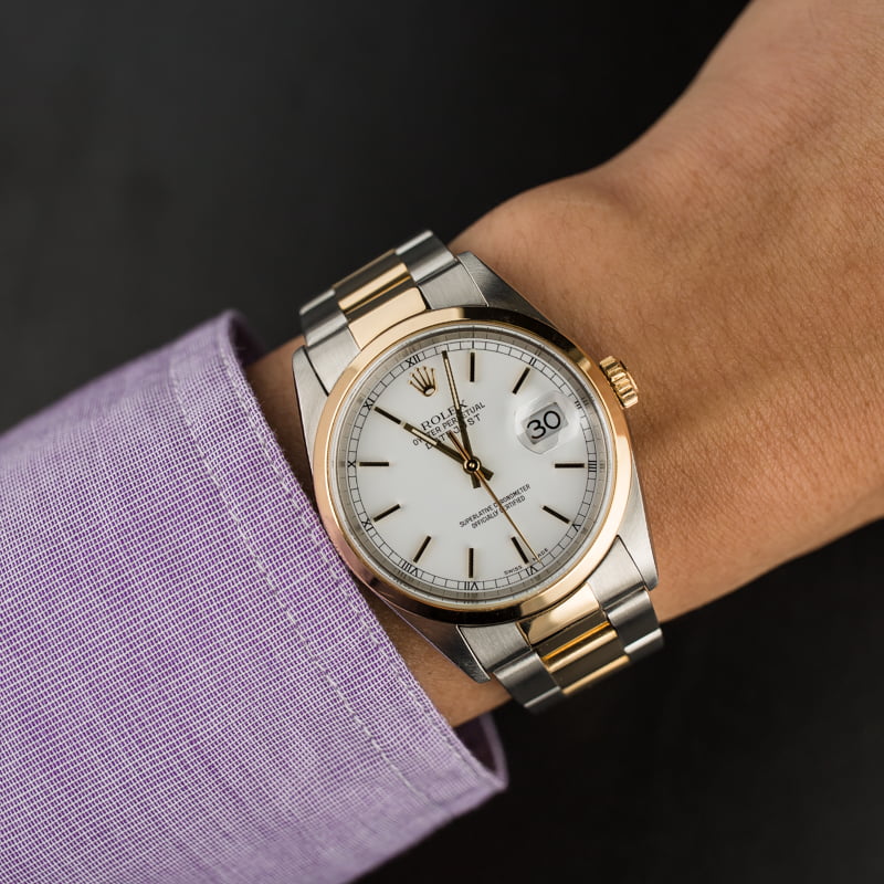 Used Rolex Datejust 16203 Two Tone Oyster Band