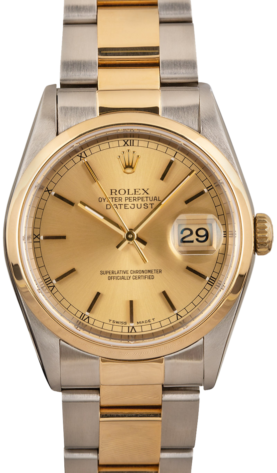 mens rolex datejust two tone