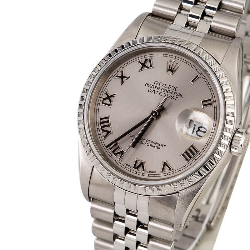 Men's Rolex Datejust 16220 Steel Jubilee Band