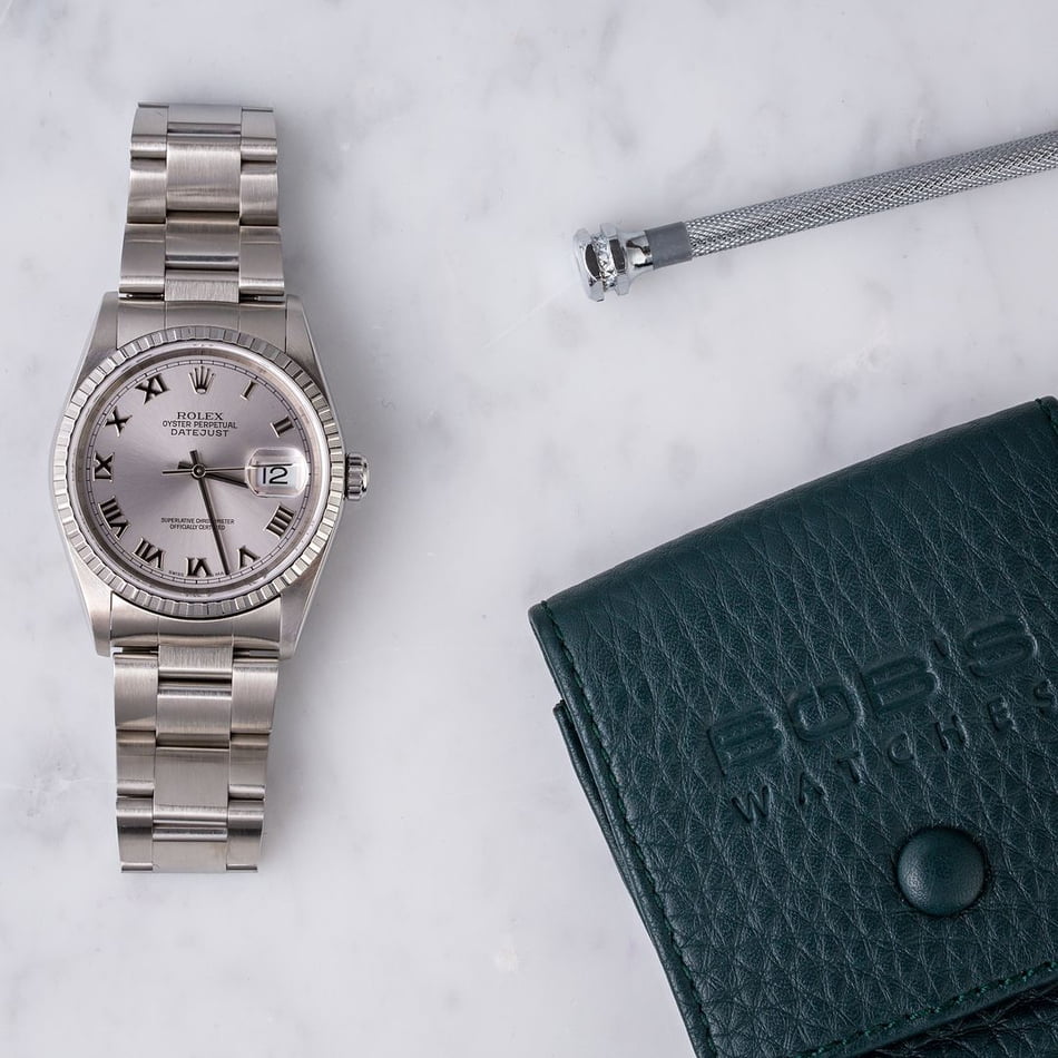 Rolex Datejust 16220 Rhodium Dial