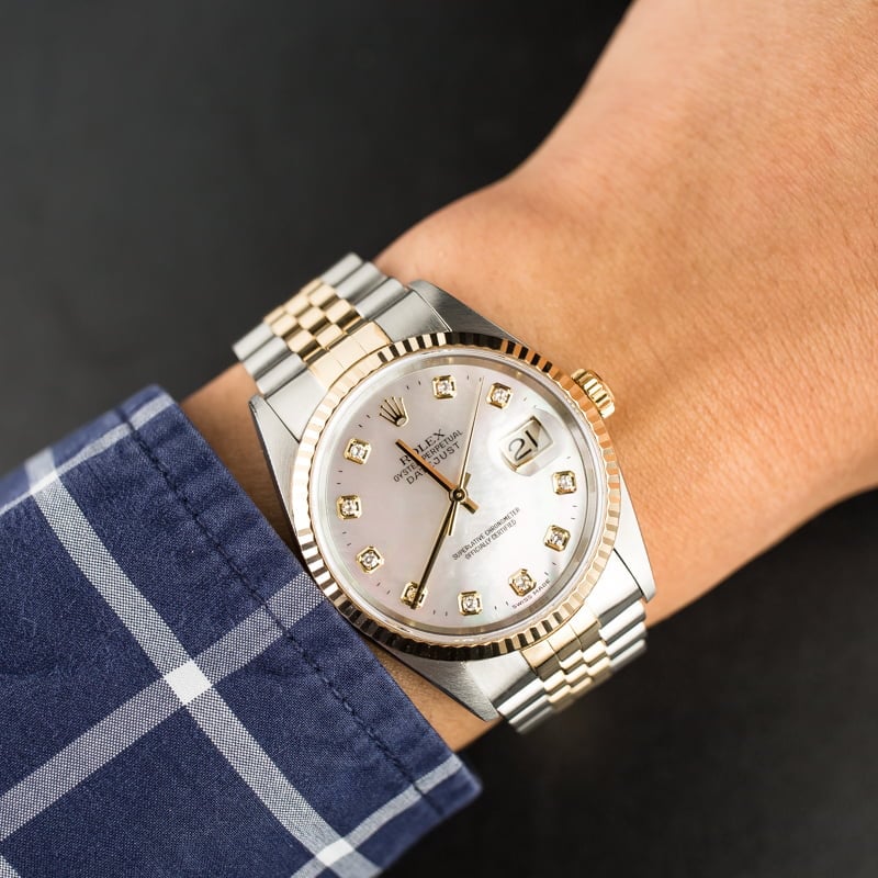 Rolex Datejust 16233 MOP Diamond Dial