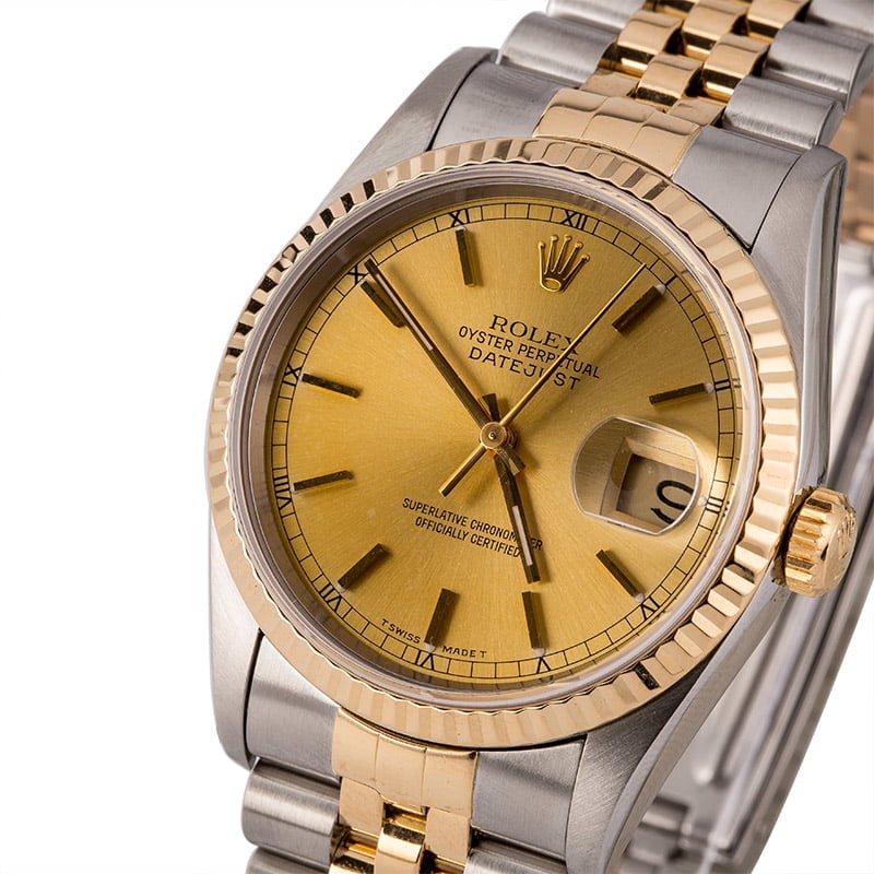 Pre-Owned Rolex Datejust 16233 Two Tone Jubilee Model