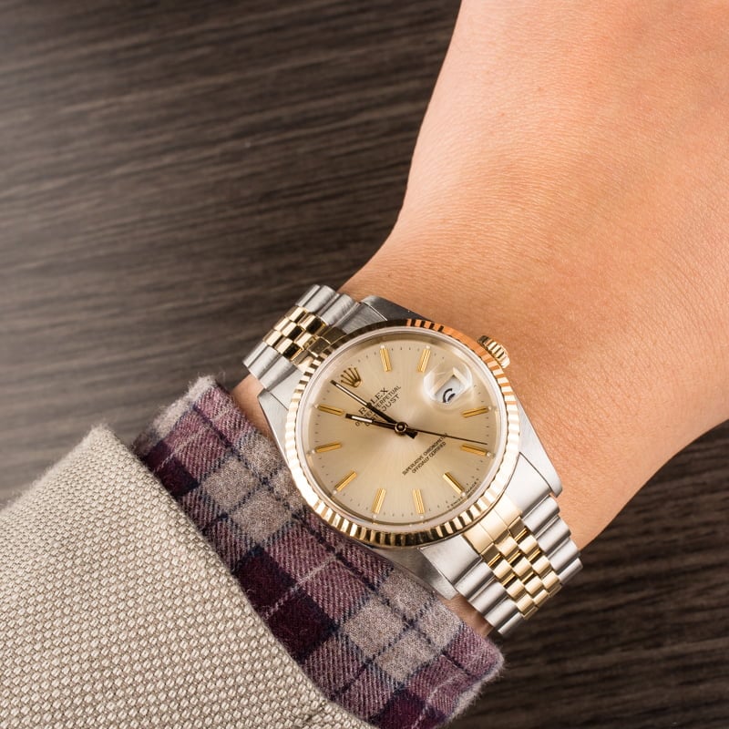 Rolex Datejust 16233 Silver Index Dial