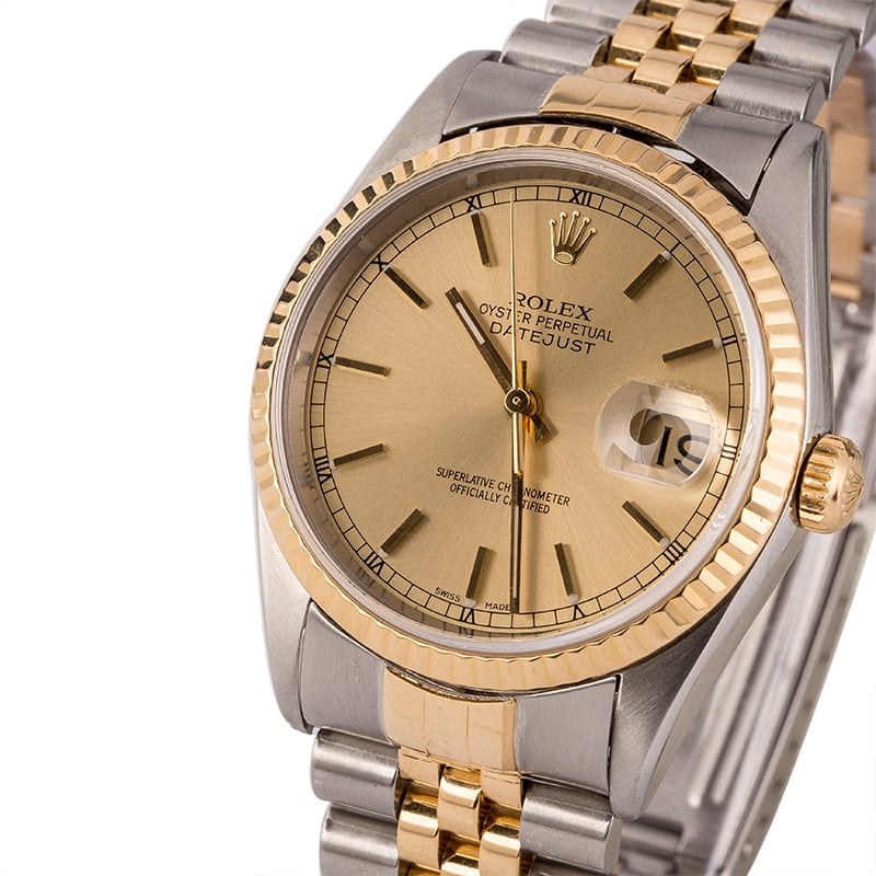 Pre-Owned Rolex Datejust 16233 Fluted Bezel Watch