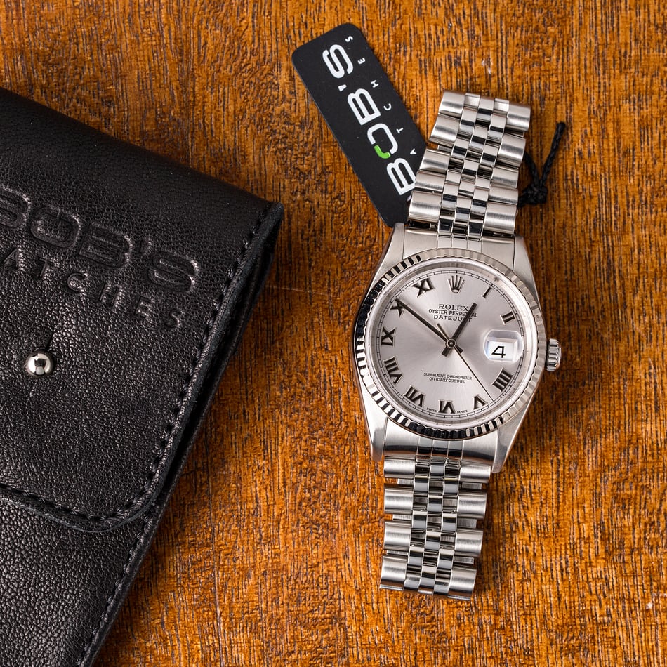 PreOwned Rolex Datejust 16234 Rhodium Roman