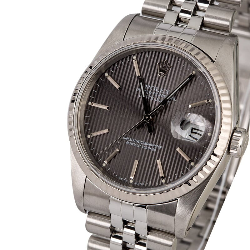 Rolex Datejust 16234 Slate Tapestry Dial