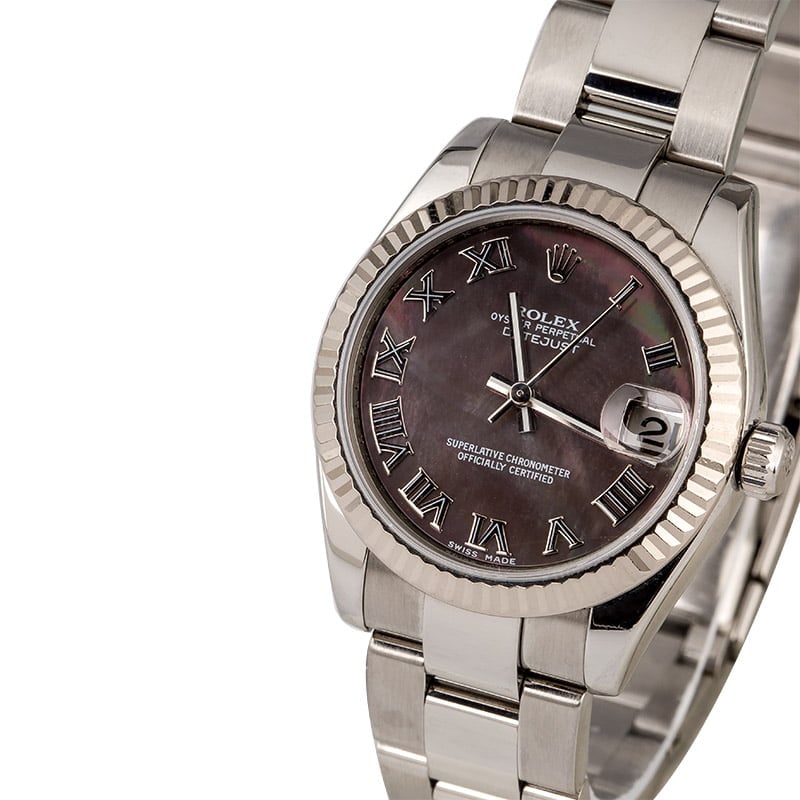 Rolex Datejust 178274 Black MOP Roman Dial