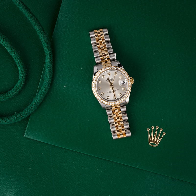 Rolex Datejust 178383 Mid-Size with Diamonds