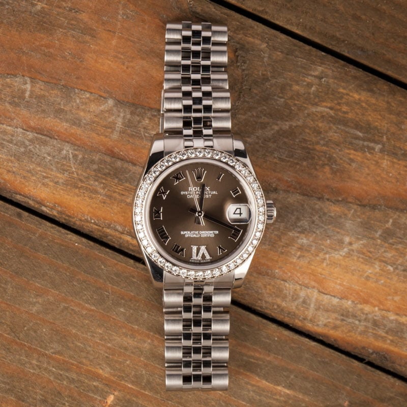 Rolex Datejust 178384 Diamond Bezel