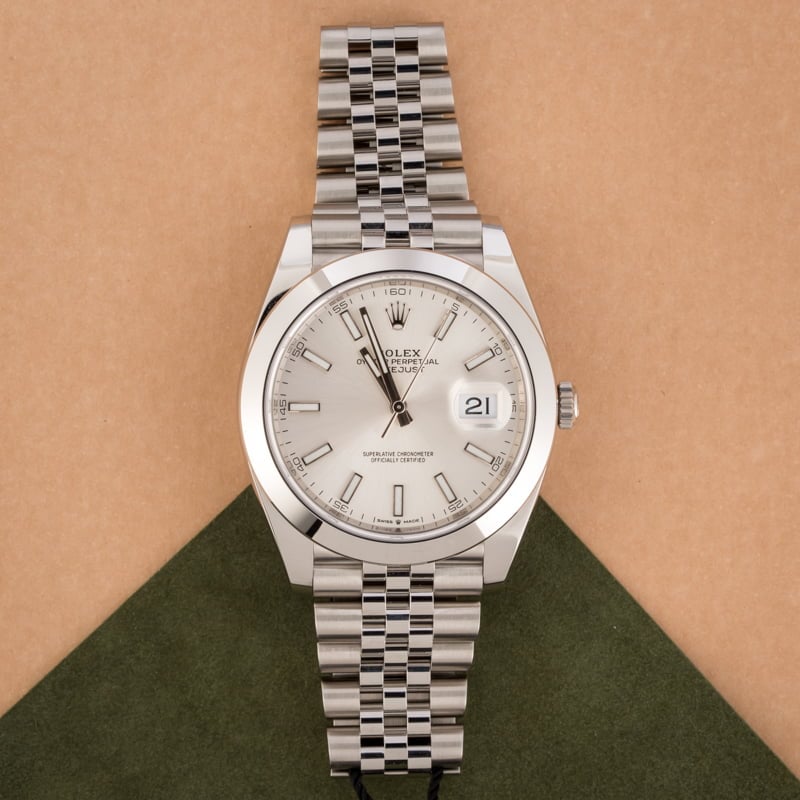 Rolex Datejust 41 Ref 126300 Silver