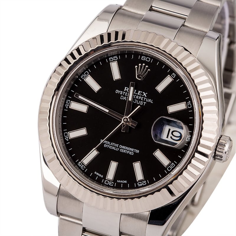 Rolex Datejust II Black Dial 116334 T