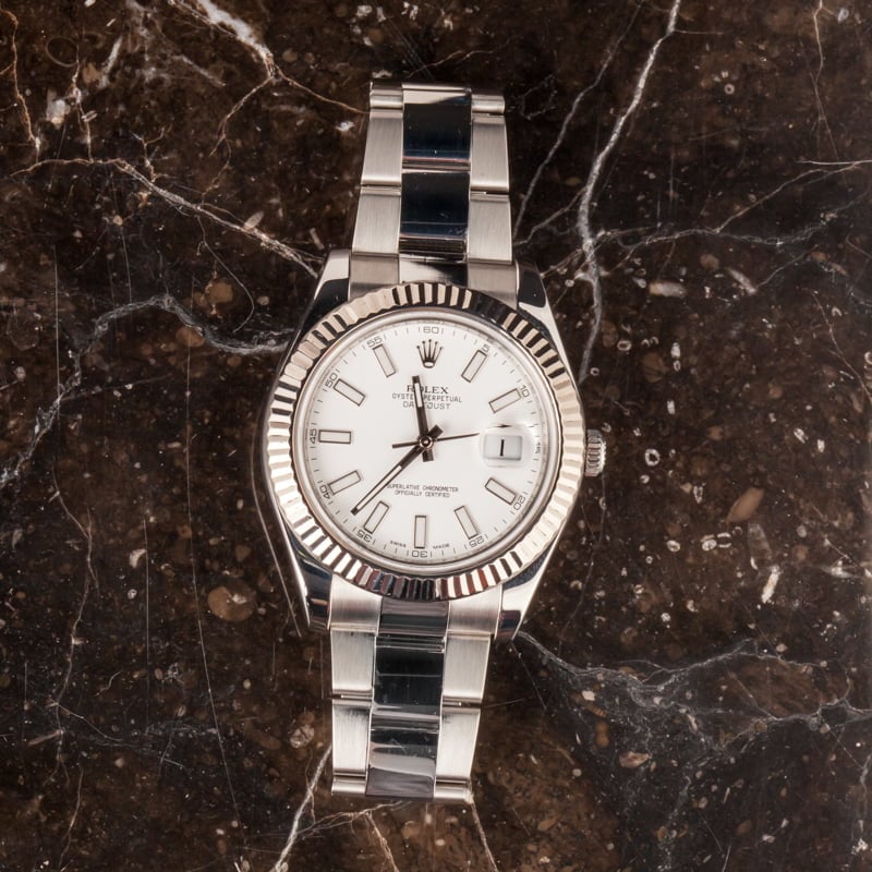 Rolex Datejust II 116334 41MM White Dial