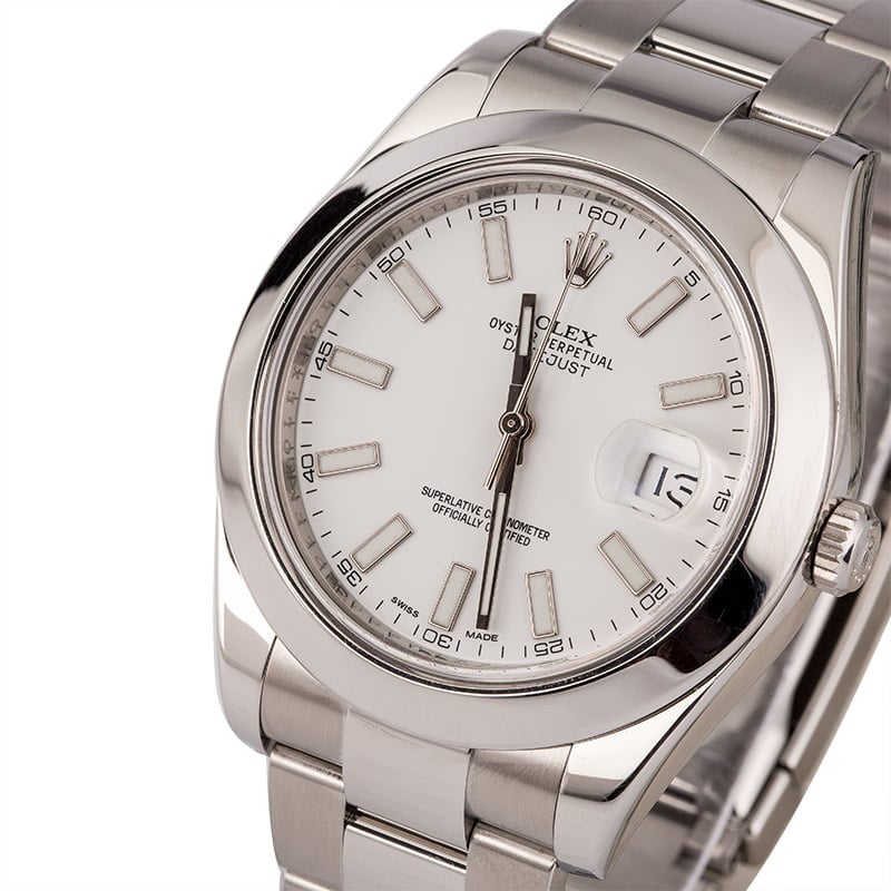 Used Rolex Datejust II Ref 116300 White Dial