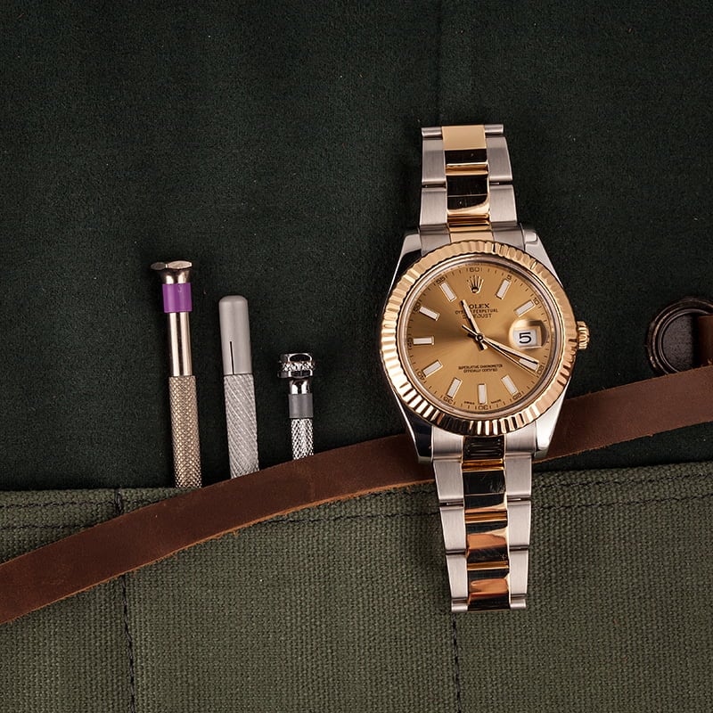 Used Rolex Datejust II Ref 116333 Champagne Luminous Dial