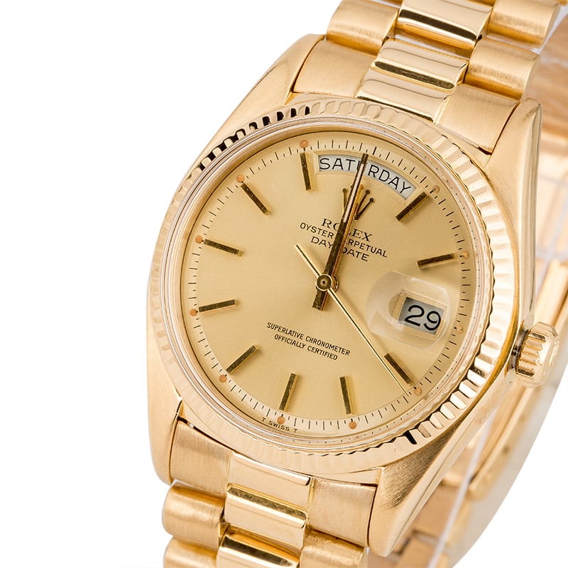 Used Rolex President 1803 Champagne 'Pie Pan' Dial