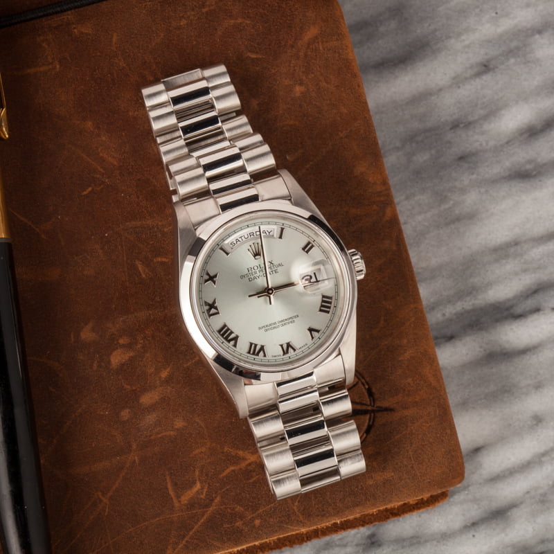 rolex 18206 platinum