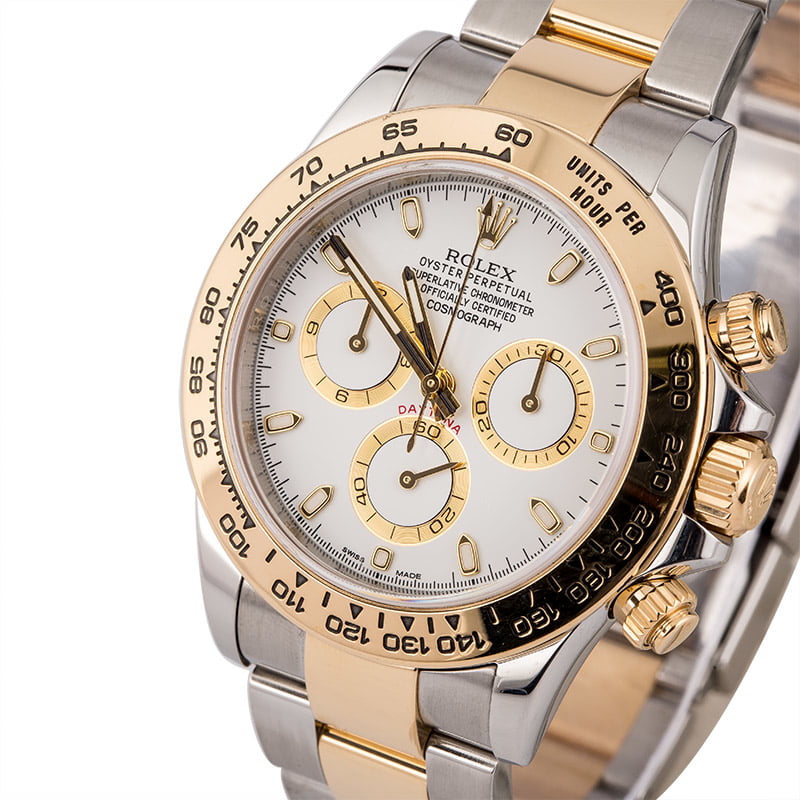 Pre-Owned Rolex Daytona Cosmograph 116503 White Luminous Dial