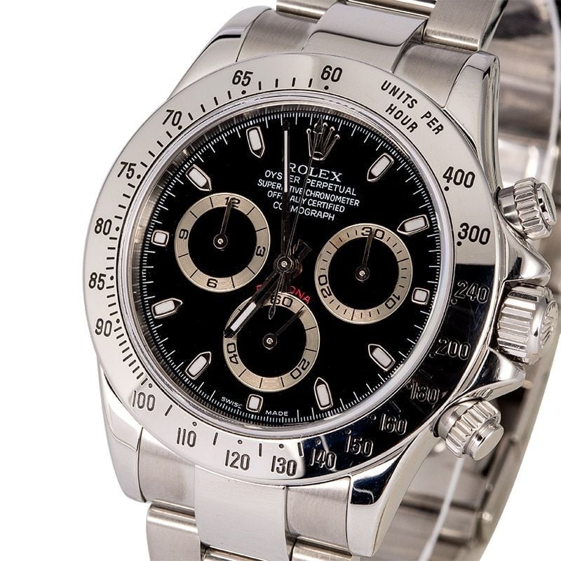 Men's Rolex Daytona 116520 Black Dial TT