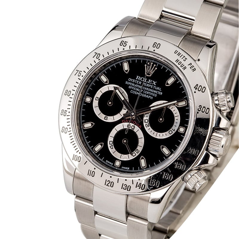 Used Rolex Daytona 116520 Black Dial