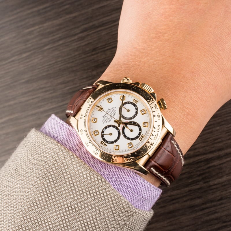 Pre-Owned Rolex Daytona 16518 Diamond Dial