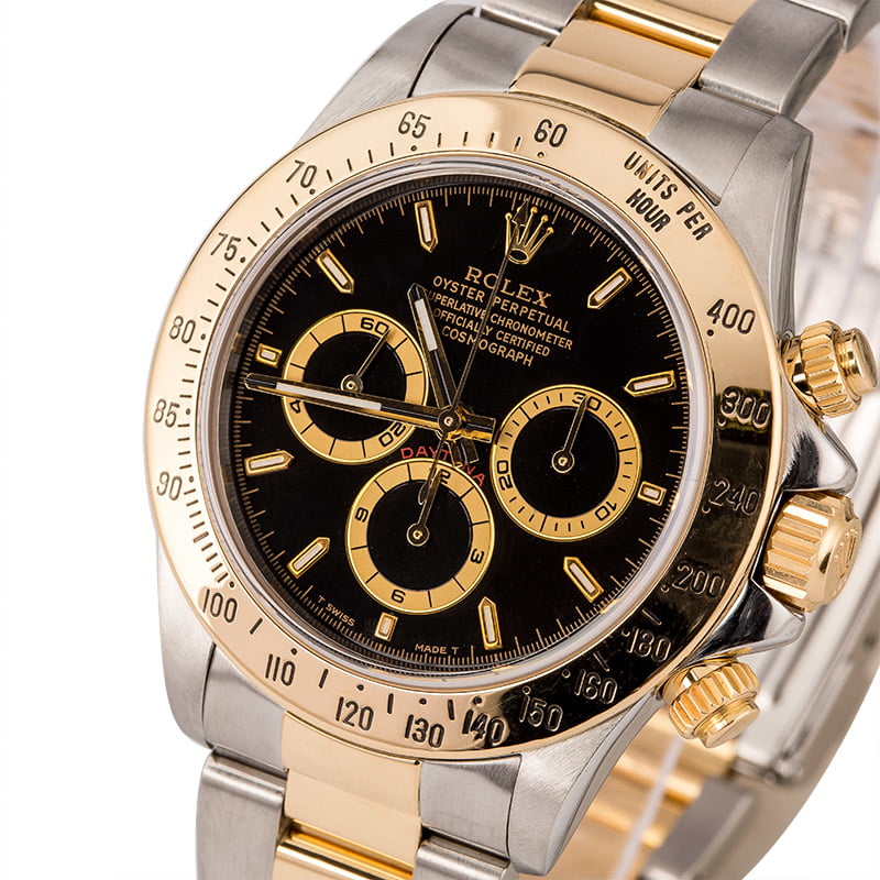 Used Rolex Daytona Cosmograph 16523 Black Dial