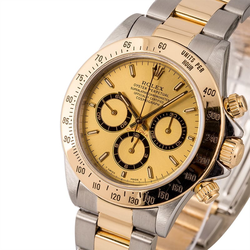 Pre Owned Rolex Daytona 16523 Stainless Steel & Gold