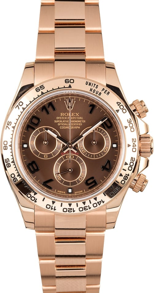 Rolex Daytona Rose Gold 116505 Chocolate Dial