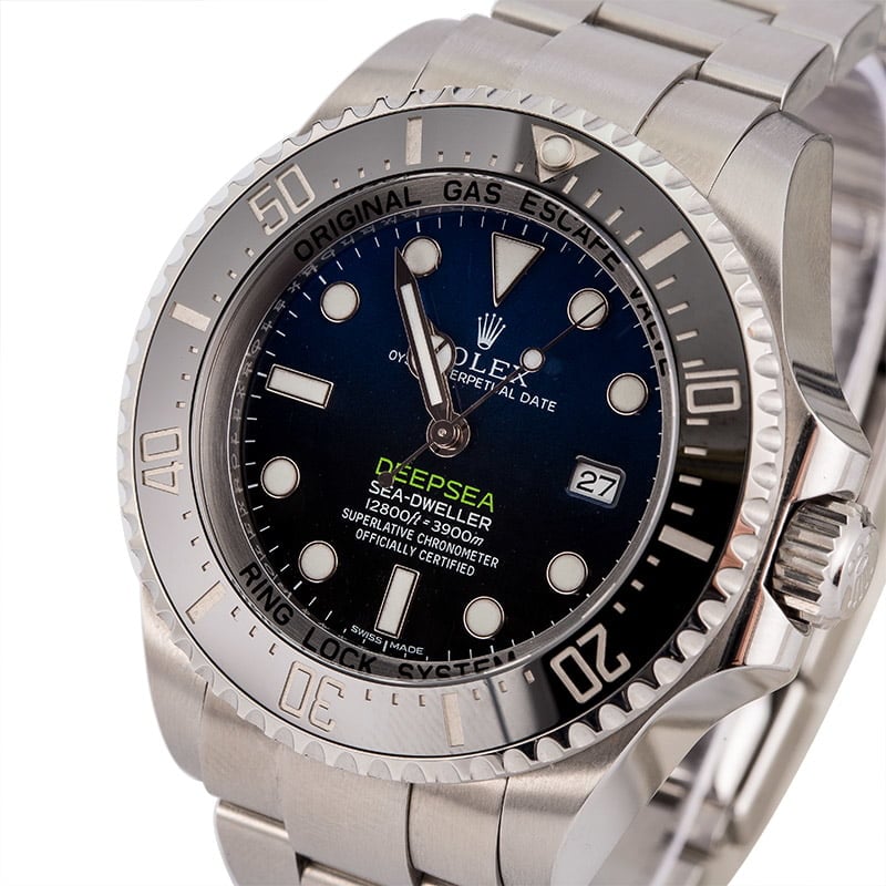 Pre-Owned Rolex Deepsea 116660B 'James Cameron' Blue Dial