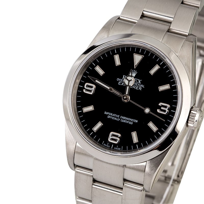 Men's Rolex Explorer 114270 Steel Oyster Band